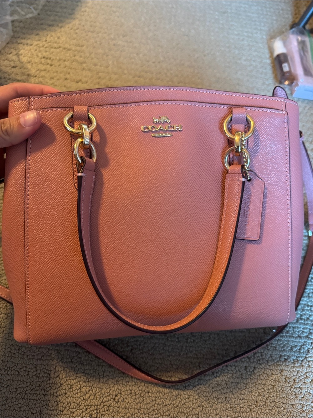 Coach 'Minetta' Crossbody peony pink
